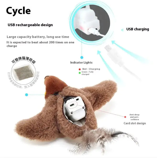 Purrnip™ - Flapping Bird Cat Toy